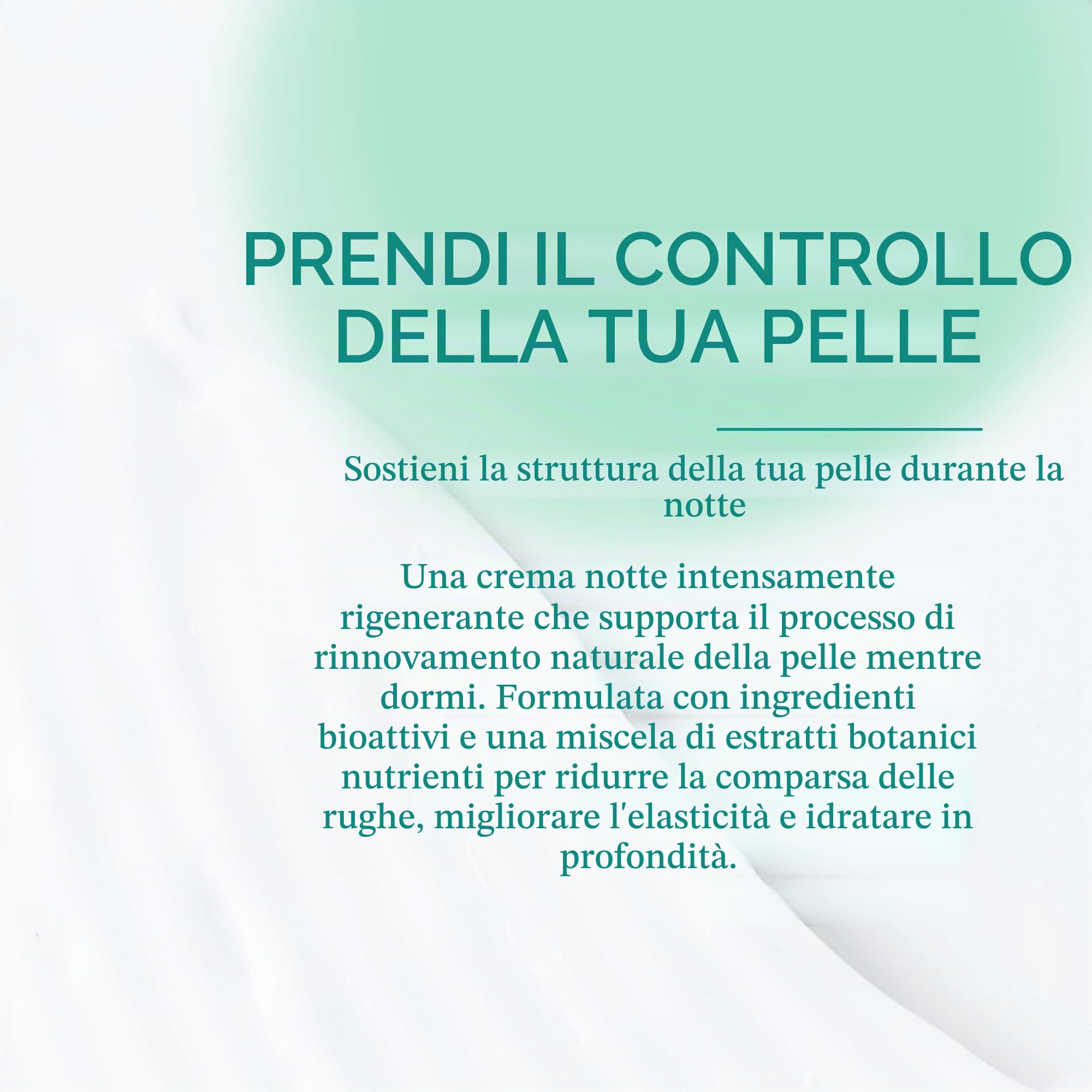 Crema Viso Notte Anti-Età al Collagene Vegetale | con Plancton Marino, Sodio PCA, Burro di Cacao & Karité | Supporta la Produzione Naturale di Collagene | VEGAN & 99% Naturale | COSMOS