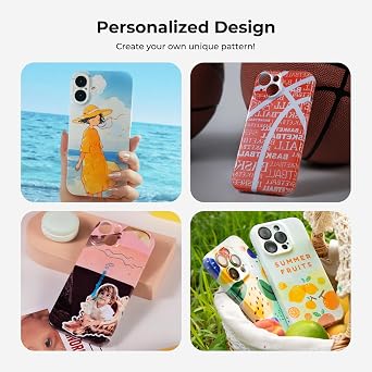 HTVRONT 6Pack Sublimation Phone Case Blanks Bulk Compatible with iPhone15Pro Max, Hard Sublimation Customize Phone Case - Glossy Sublimation Blanks Custom Phone Cover - Cell Phone Coated Basic Cases