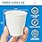 RACETOP 3 oz 300 Pack Paper Coffee Cups for Bathroom, Disposable Mouthwash Cups, Small Paper Cups for Parties, Picnics, Travel