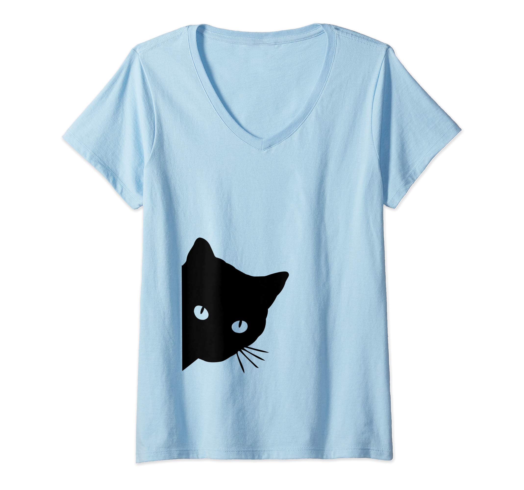 Spy Cat TeesWomens Cat Lovers Gifts Cat Mom Cat Lady Funny Cat Trending Spy Cat V-Neck T-Shirt