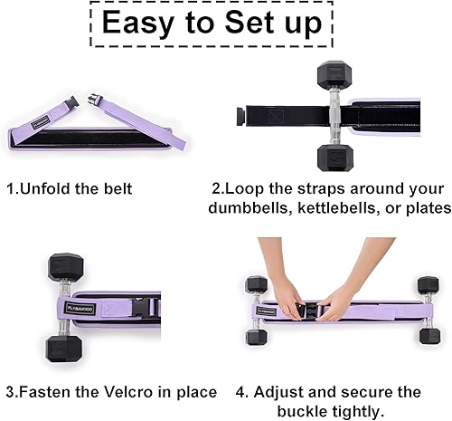 Miniatura 2 de Cinturón de empuje de cadera para mancuernas, cinturón de trasero para cadera acolchado antideslizante