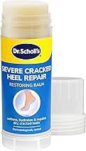 Dr. Scholl's Severe Cracked Heel Repair Restoring Balm 2.5oz, with 25% Urea for Dry, Cracked Feet, Heals and Moisturizes for Healthy Feet