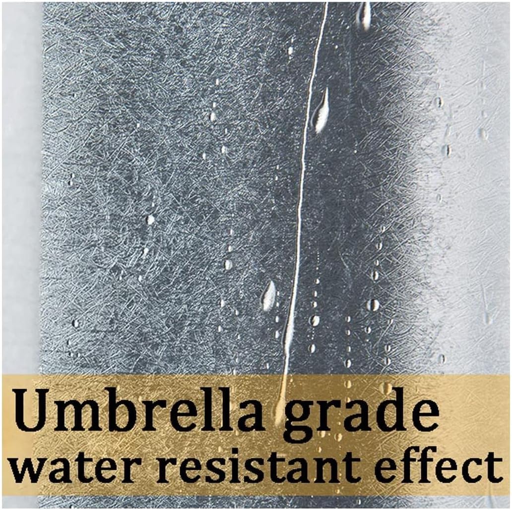 Best Shower Curtain Clear Shower Curtain Waterproof EVA Fabric Shower Curtain Liner with Telescopic Rod and Resin Hooks Tub Curtain Bath Curtain Bath Decor (A1 200x220cm)