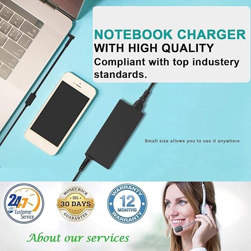 Miniatura 6 de Cargador USB C de 45 W apto para Lenovo Chromebook 300e 100e 500e C330 C340 S330 S340 Chromebook N23 Yoga 2ª generación MTK AST Series Laptop Type