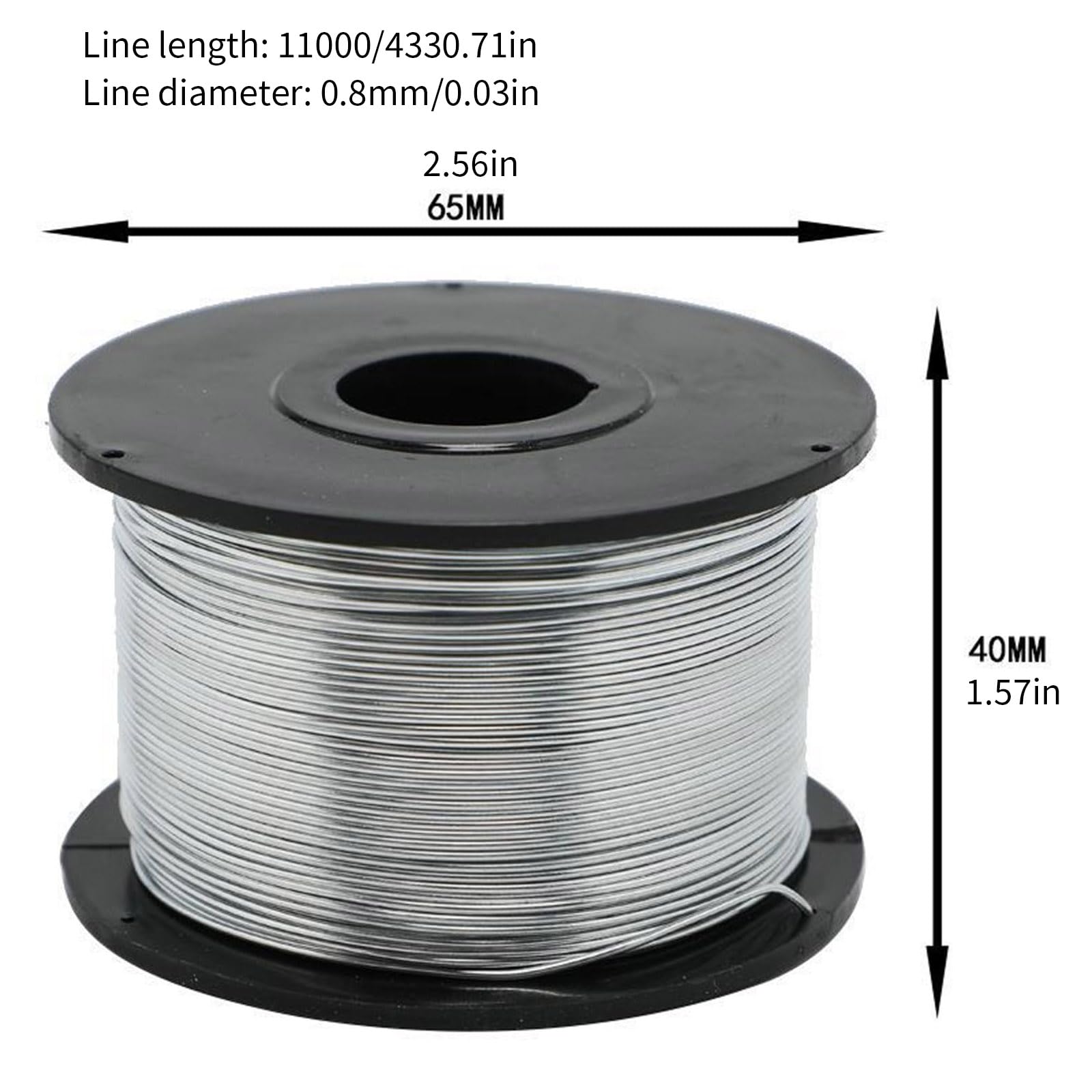 Liens d'armature en acier, idéal pour sécuriser les câbles et les travaux en béton 0, 8 mm de diamètre, bobine de 110 m, fil d'armature