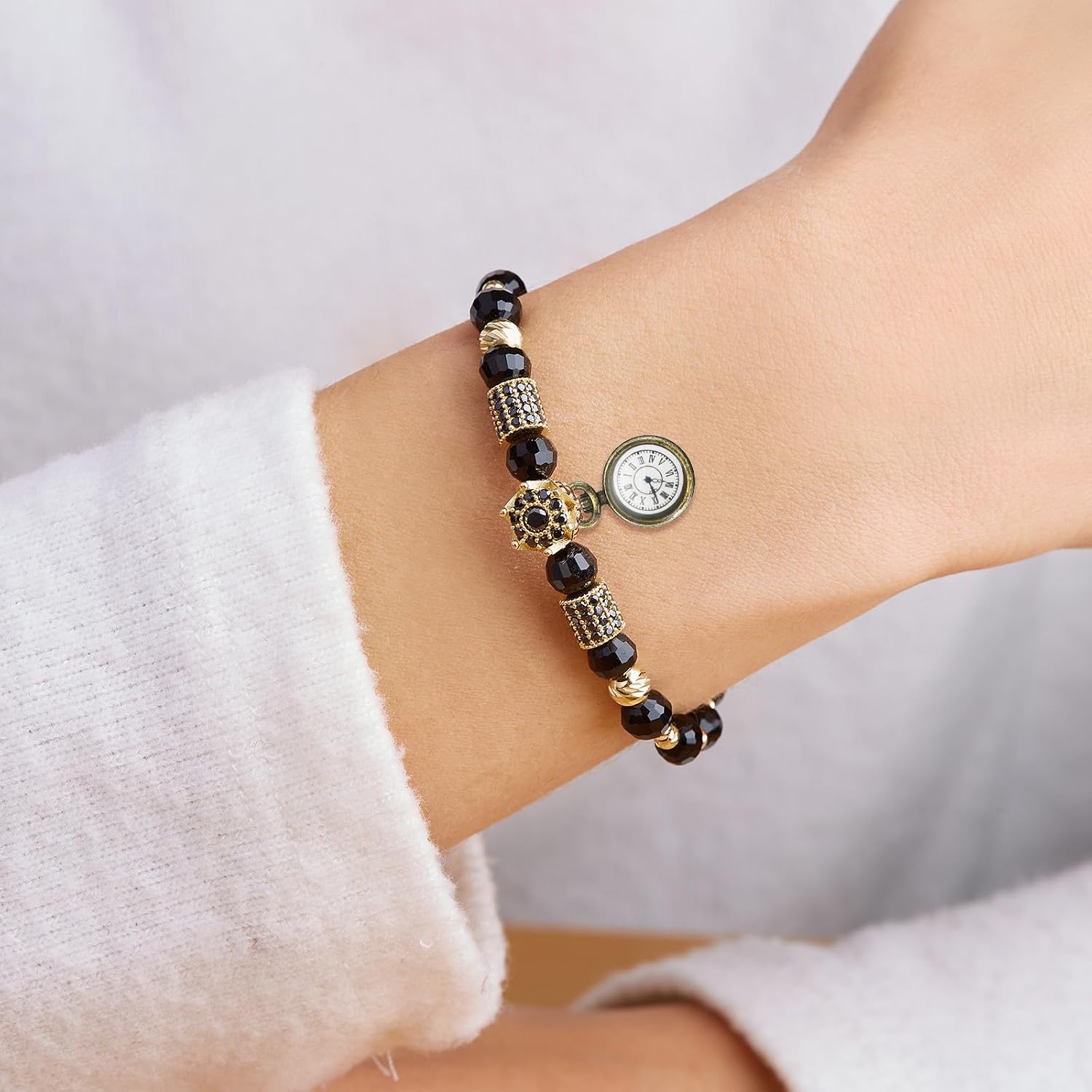 PATIKIL Watch Clock Charm Pendant, Pocket Watch Charm for Woman Necklace Earring Bracelet Jewelry Making and DIY Craft
