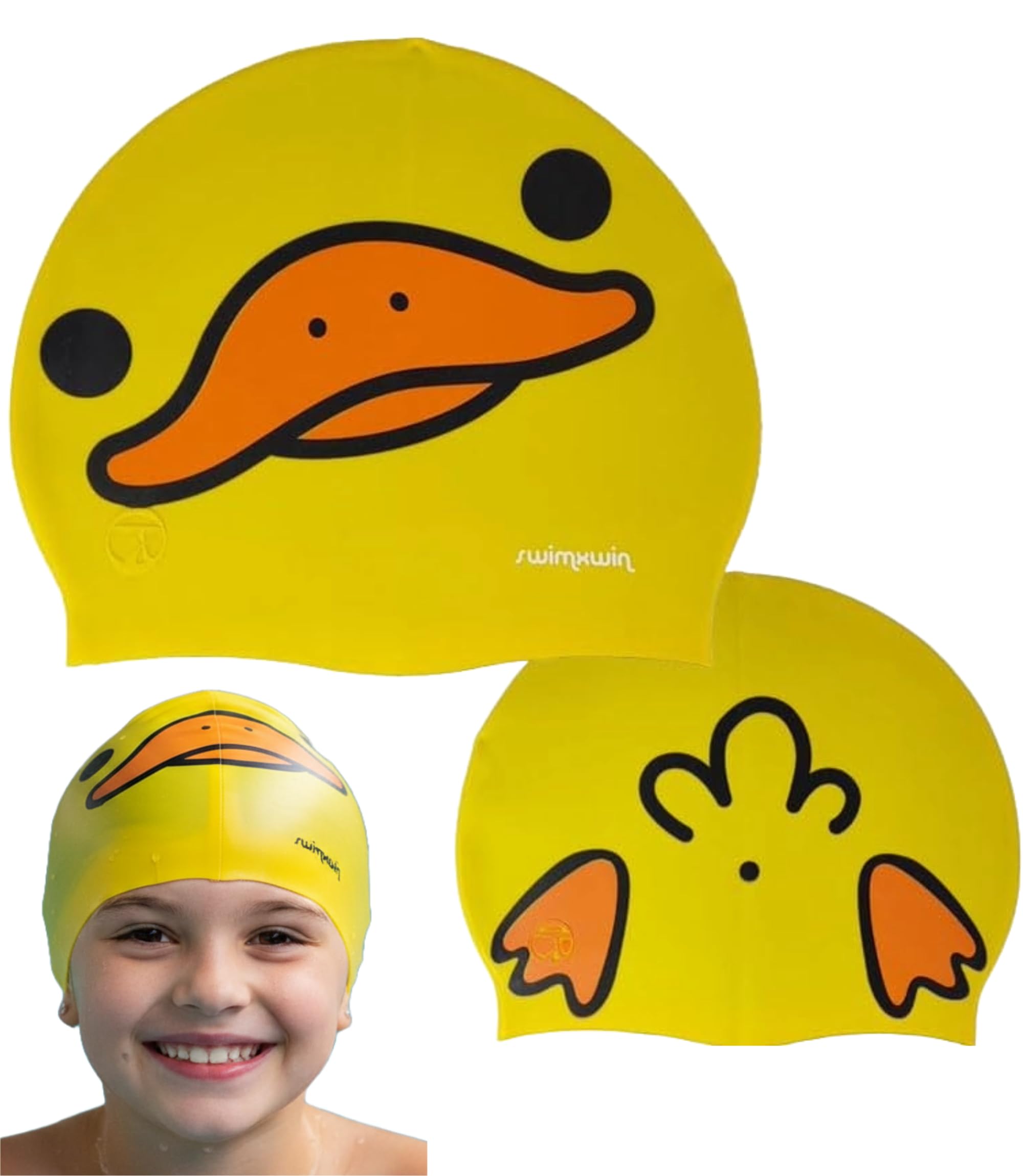 Silicone cap QUA QUA | Swim Cap | Pool Cap | Great Comfort and Grip | Art and Swimming