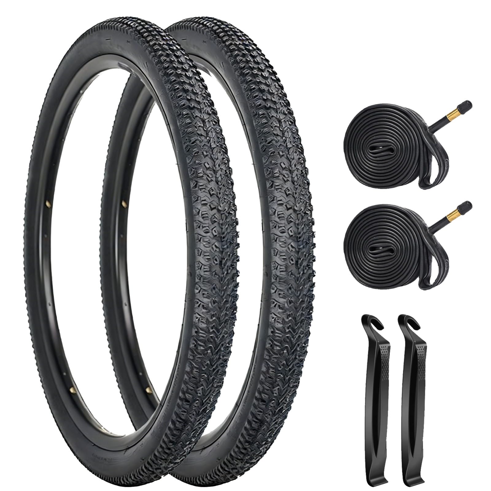 Zestaw 2 opon rowerowych 24/26/27,5/29", wysokiej jakości rura i dźwignia do opon do codziennego użytku MTB do BMX, rowerów górskich, cruiser