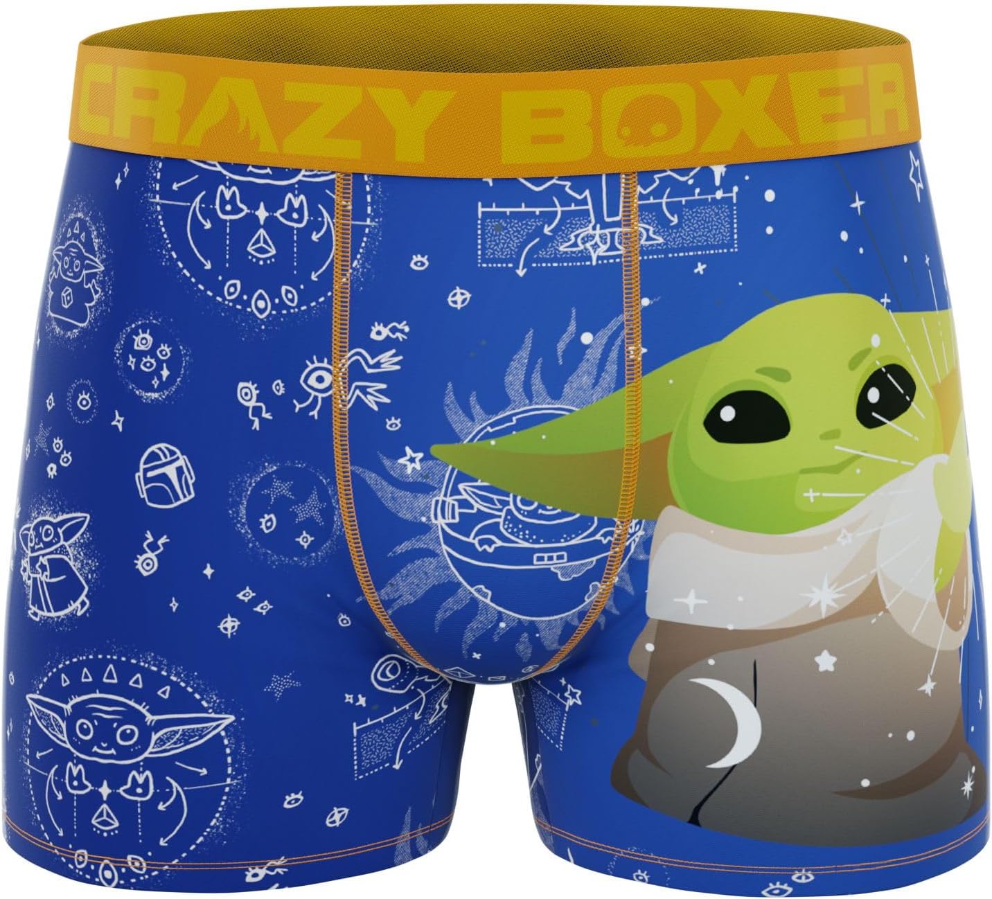 CRAZYBOXER Men's Underwear The Mandalorian Resistant Boxer Brief Original (2 PACK)
