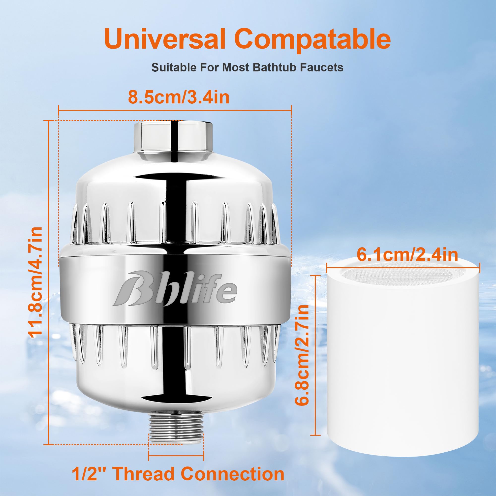 BBLIFE Shower Filter - Hard Water Protection -2