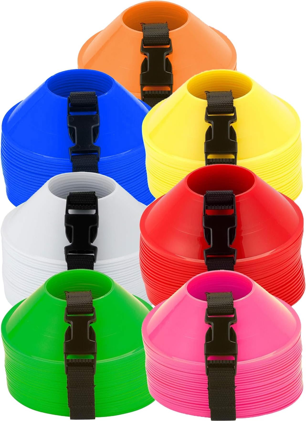 Fitfix Disc Cones Set |Space Marker| - Soccer Cones for Training, Football, Kids, Sports, Field Cone MarkersPro Disc Cones Set |Space Marker| - Footbal Field Cone Marker