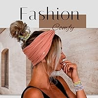 Vista 23 de Lazos para el cabello para mujeres y niñas, 20 pulseras bohemias de doble uso y liga para el cabello grueso, colas de caballo, sin daños, sin