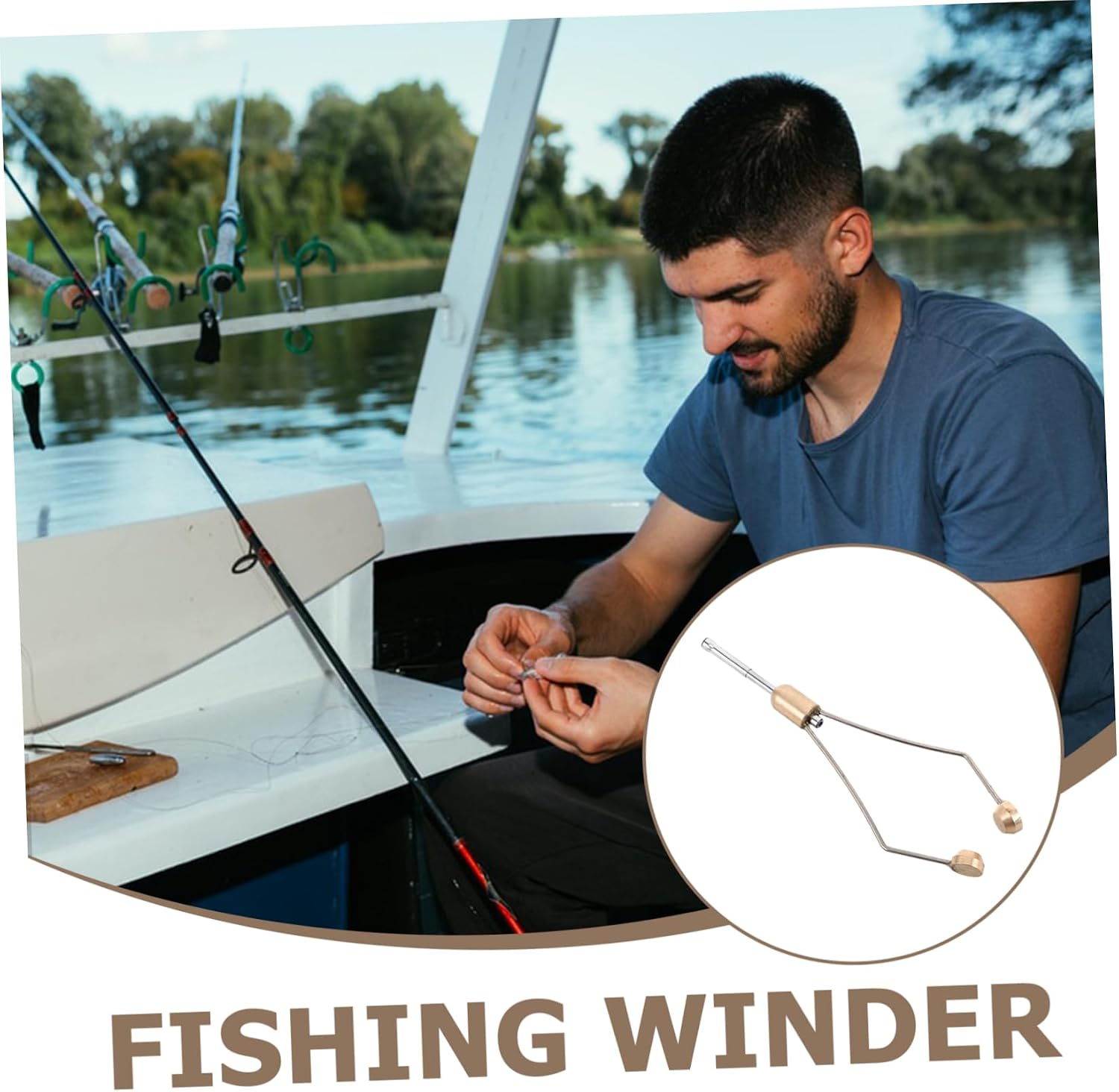 Outanaya Stainless Steel Fly Tying Tool Kit Knot and Bobbin Thread Holder Design for Easy Lure Making and Fishing Preparation Portable Fishing Accessory