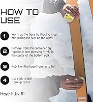 Vista 3 de ZUMWax RUB ON WAX Ski/Snowboard/NORDIC/Cross-Country Sample Pack – Cálido y de alta velocidad - 0.63 oz cada uno - Súper RÁPIDO!!! Respetuoso