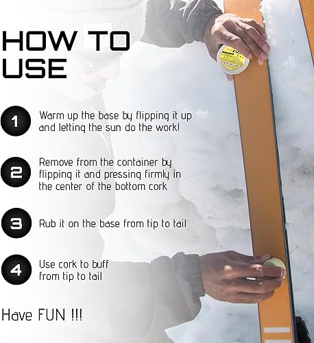 Miniatura 5 de ZUMWax RUB ON WAX SkiSnowboardNORDICCross-Country Sample Pack  Cálido y de alta velocidad - 0.63 oz cada uno - Súper RÁPIDO!!! Respetuoso con el