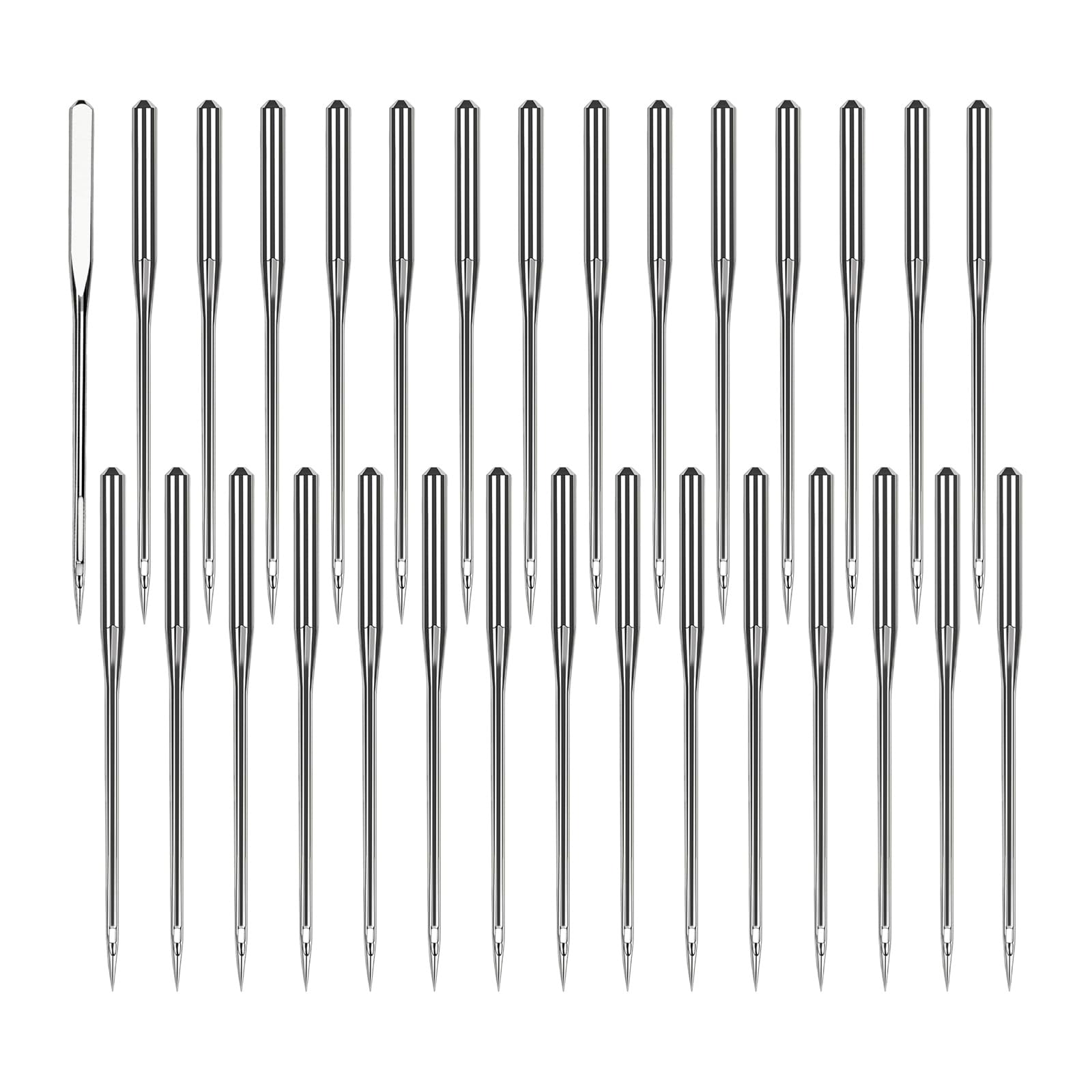 30 Pcs Heavy Duty Universal Sewing Machine Needles Size 100/16, for Leather, Jeans & Thick Fabrics, Compatible with Most Home Sewing Machines
