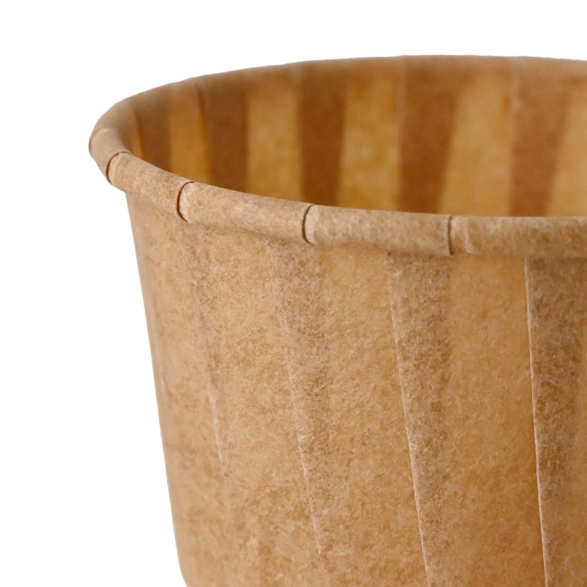 BIOZOYG 5000 pcs Godets en papier 45 ml brun - pots à sauce