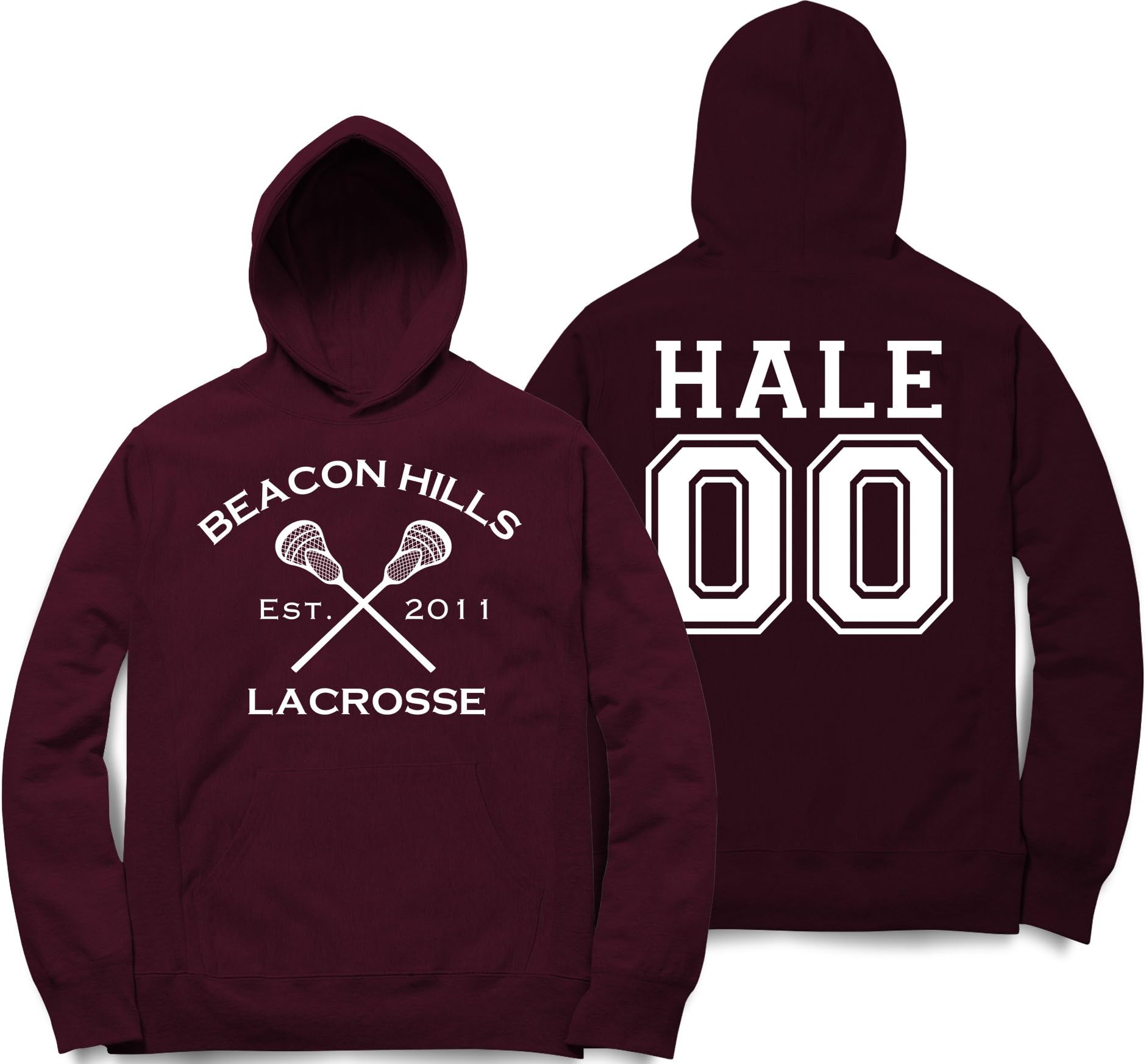 Hale 00 Teen Wolf Beacon Hills Inspired Lacrosse Hoodie Adult Fashion
