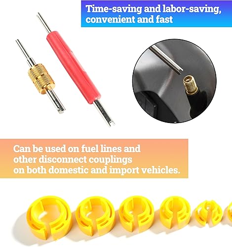 Miniatura 3 de Juego de herramientas de desconexión de línea de combustible CA para automóvil, 14 516 38 12 58 34 78 pulgadas, kit de herramientas de desconexión