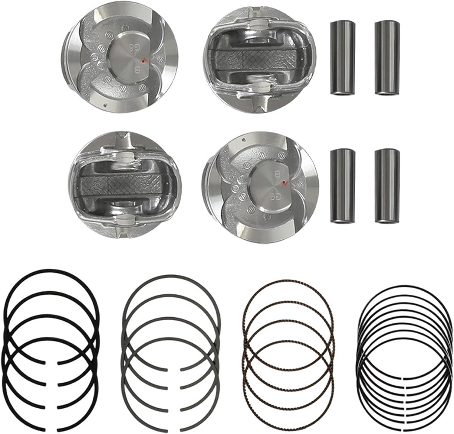 G4FD 1.6 Engine Overhaul Rebuild Kit WIth Crankshaft Piston Kit & Connecting Rods Fit For Hyundai Tucson Accent Elantra i30 i40 Kia Sportage Rio Soul 1.6L 2013-2019 Replace #23041-2B600 23410-2B600