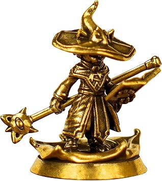 100% Solid Brass Wolf Chieftain Statue - Handcrafted Tribal Warrior Sculpture, Vintage Office Desk Decor, Masculine Home & Bookshelf Art, Unique Gift for Men & Nature Collectors