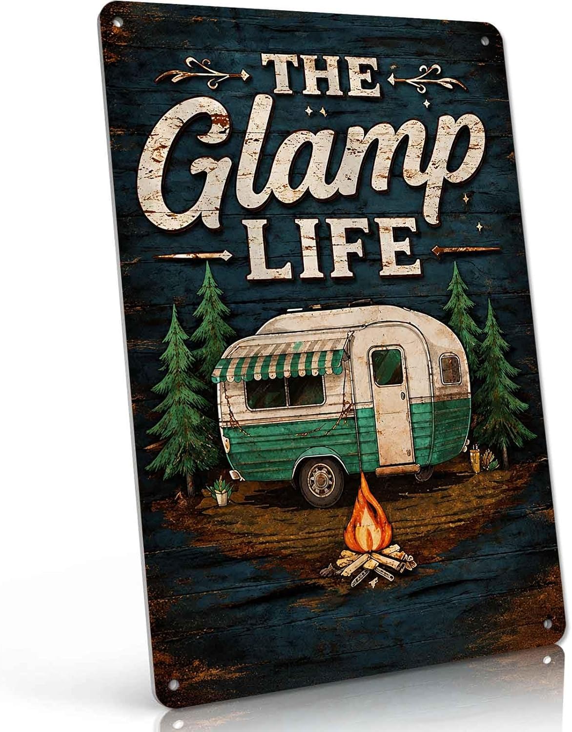 Glamp Life Camping Metal Sign 8 x 12 Inch