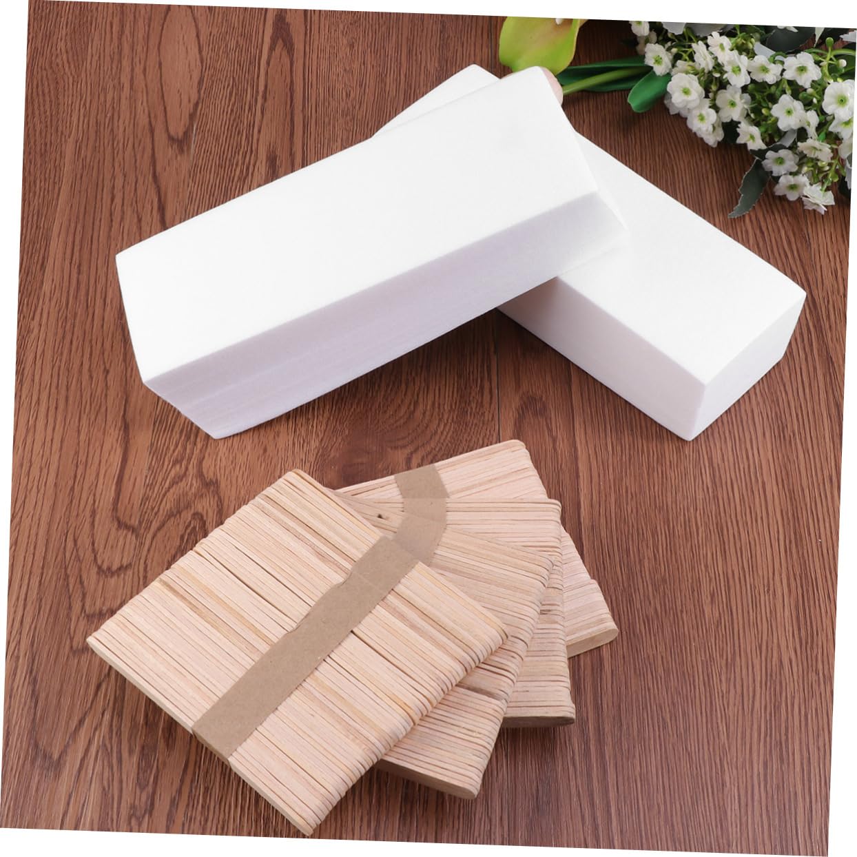 Facial Body Hair Removal Wax Strips 400 Pcs Set Wax Strip Kit Soft Cotton Wood Strong Flexible