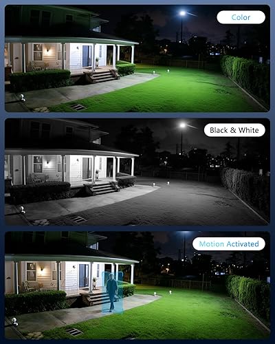 Miniatura 6 de 4K (lente dual y audio de 2 vías) 8 unids sistema de cámaras con cable para exteriores PoE PTZ Sistema de cámara DVR Kits (8Cams-3TB)