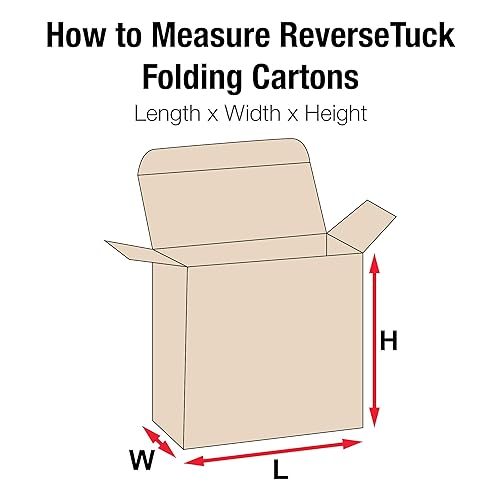 Miniatura 2 de Aviditi RTC48 - Cajas plegables con tapa inversa, 5 14" x 1" x 5 14", Kraft (paquete de 250)