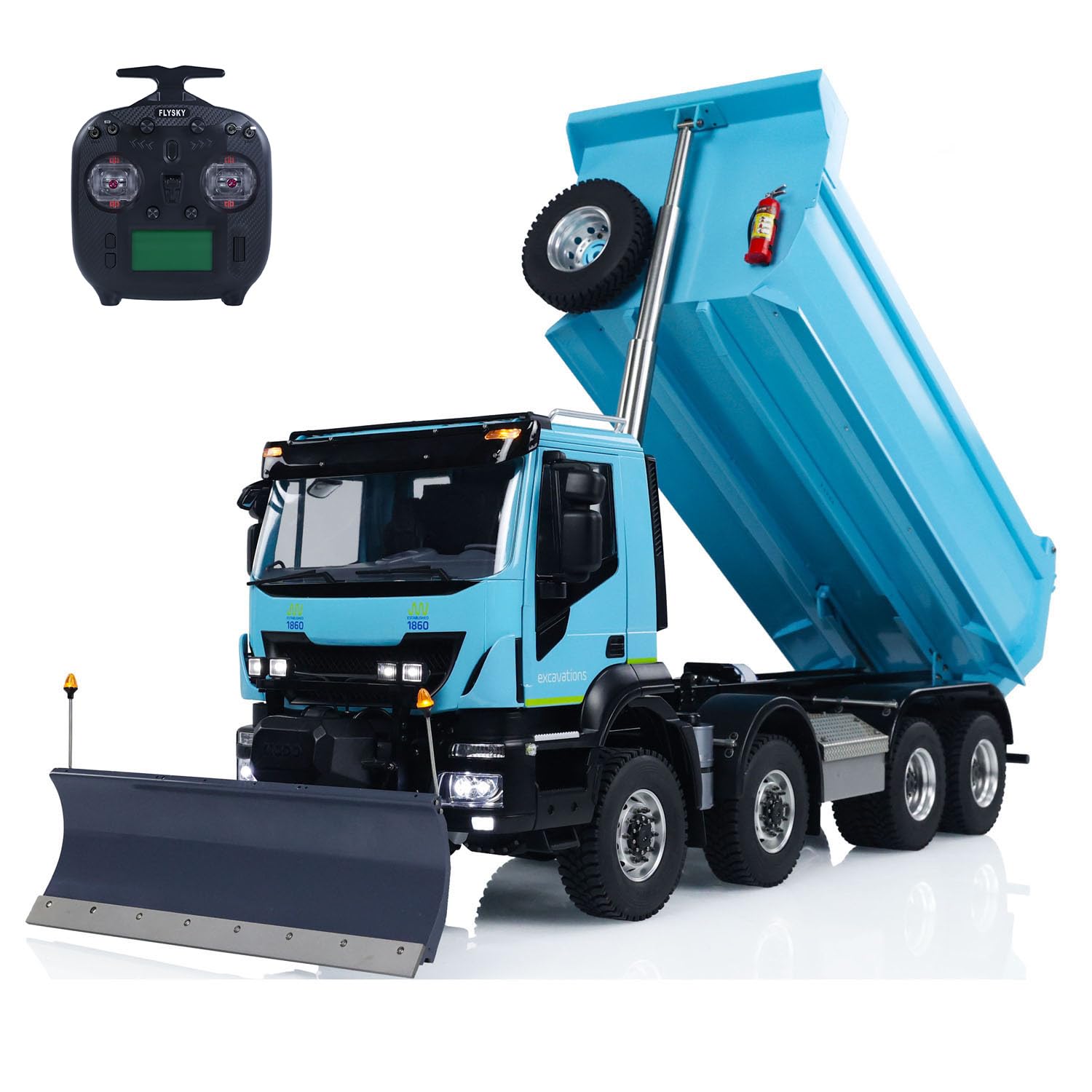 TOUCAN RC HOBBY 8X8 1 14 Hydraulic Radio Control Tipper Car RC 2-Speed Dump Truck Sound Light