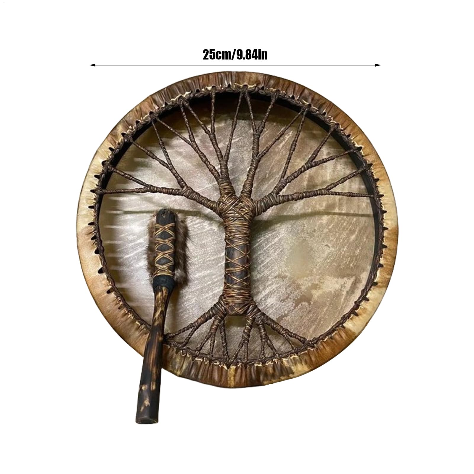 Drum Shaman, Professional Hand Drum, Decorative Percussion Instrument, Rhythmic Music Tool for Teens, Beginners, Kids, Home Display, Meditation, Cultural Events Use