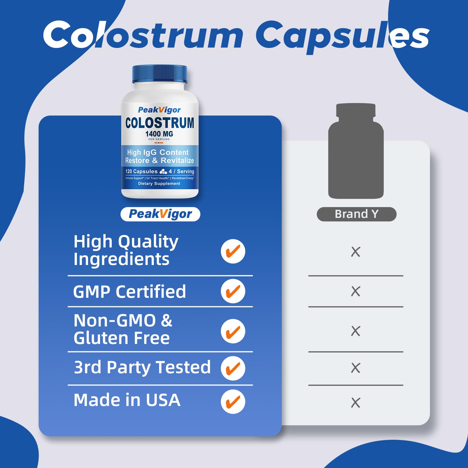 Organic Bovine Colostrum Capsules for Human, 120 Capsules — Amazon image 7
