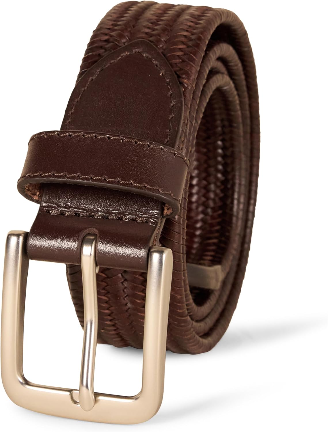 Amazon Essentials Men's Tubular Stretch Weave Belt