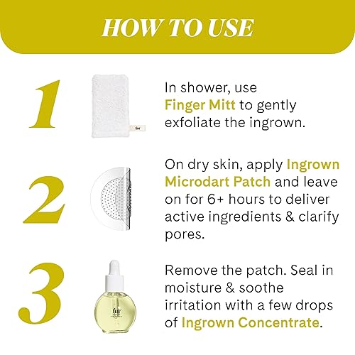 Miniatura 7 de Fur Paquete de parches de concentrado encarnado y microart suaviza, calma y trata los pelos encarnados y elimina eficazmente las protuberancias