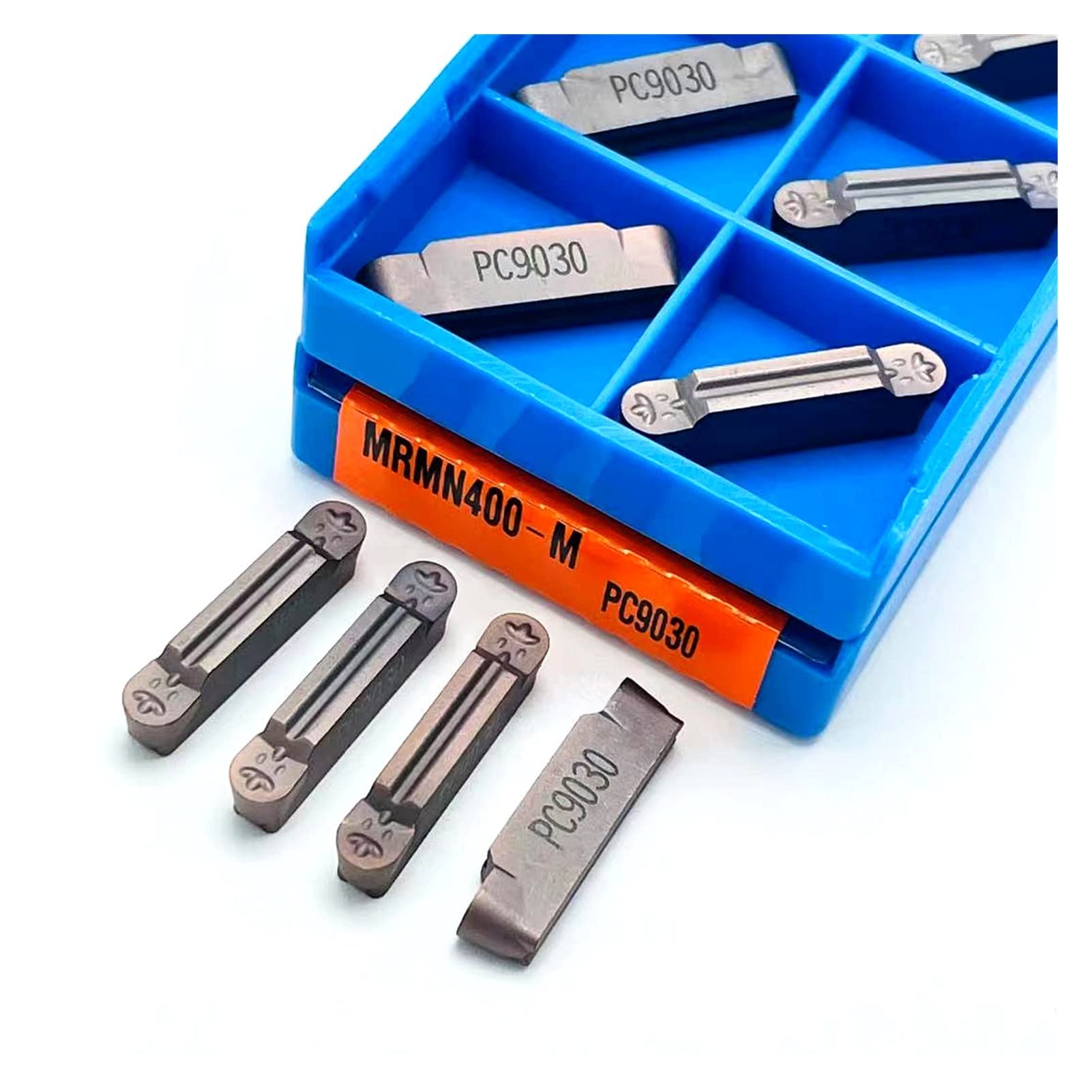1 0PCS MRMN300 MRMN200 MRMN400 PC9030 Inserts en carbure for usinage de rainures d'arc, de rainure, d'outils de rotation et d'outils rainuants(MRMN200 PC9030)