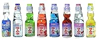 Vista 5 de RAMUNE - Refresco japonés variedad, paquete de 8, 6.76 onzas líquidas cada uno (arándano, uva, naranja, lichi (2 de cada uno))