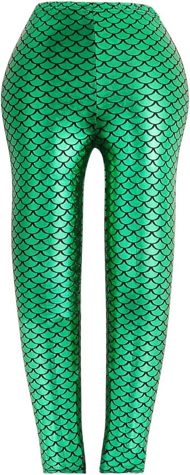 Frogwill Girls Mermaid Scale Leggings Fish Pants 3-11 Years