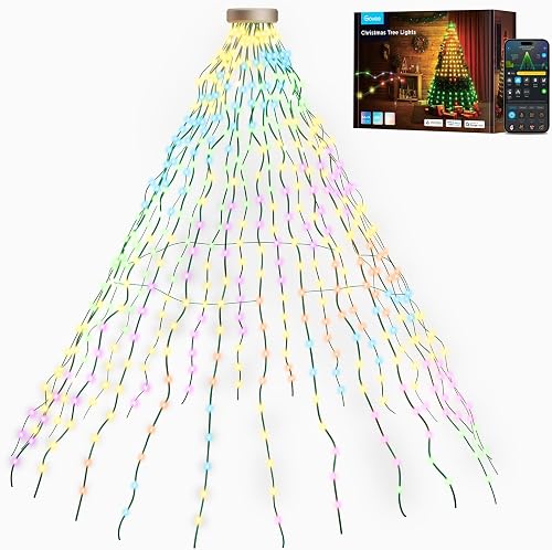 Govee Weihnachtsbaum Lichterkette, Smart 480LED RGBIC Weihnachtsbeleuchtung