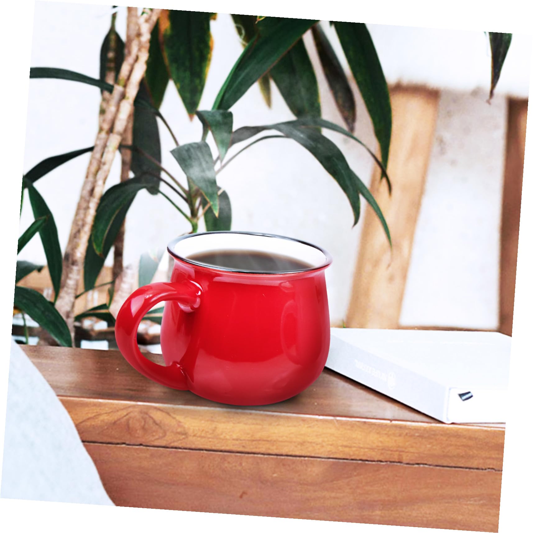 Toyvian 2stücke Keramikbecher für Kaffee und Tee Glatte Kanten zum Trinken Geeignet für Wasser und Milch Robust und Langlebig für Zuhause und Büro
