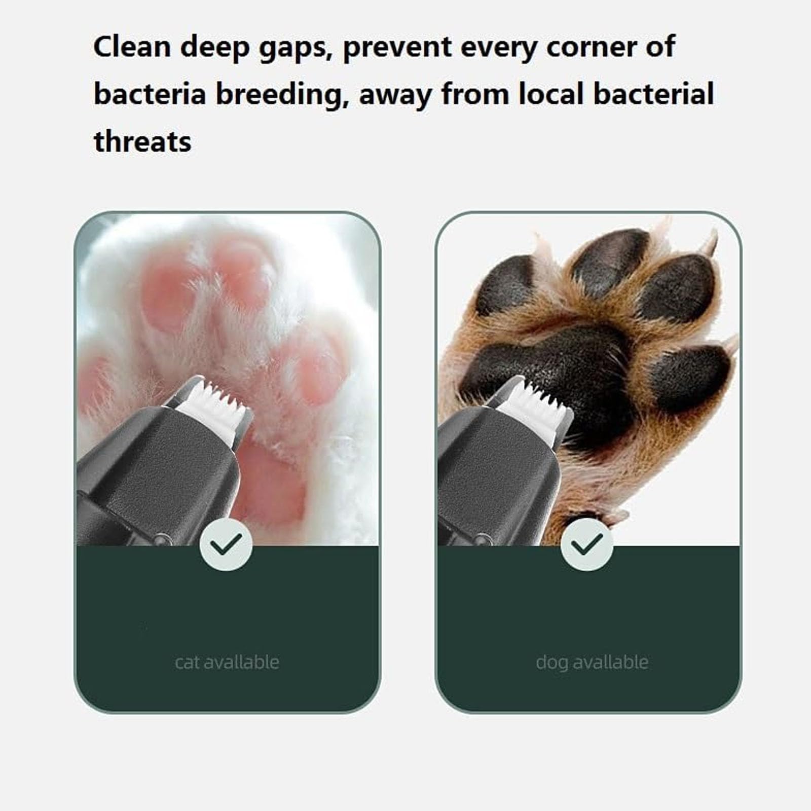 Kit Para Afilar Uñas Para Mascotas, Cortaúñas Silencioso Para Perros, Cortaúñas, Afeitadora De Patas, Afilador De Garras Eléctrico Para Mascotas, Luces LED, Adecuado Para Perros Y Gatos,Black 1