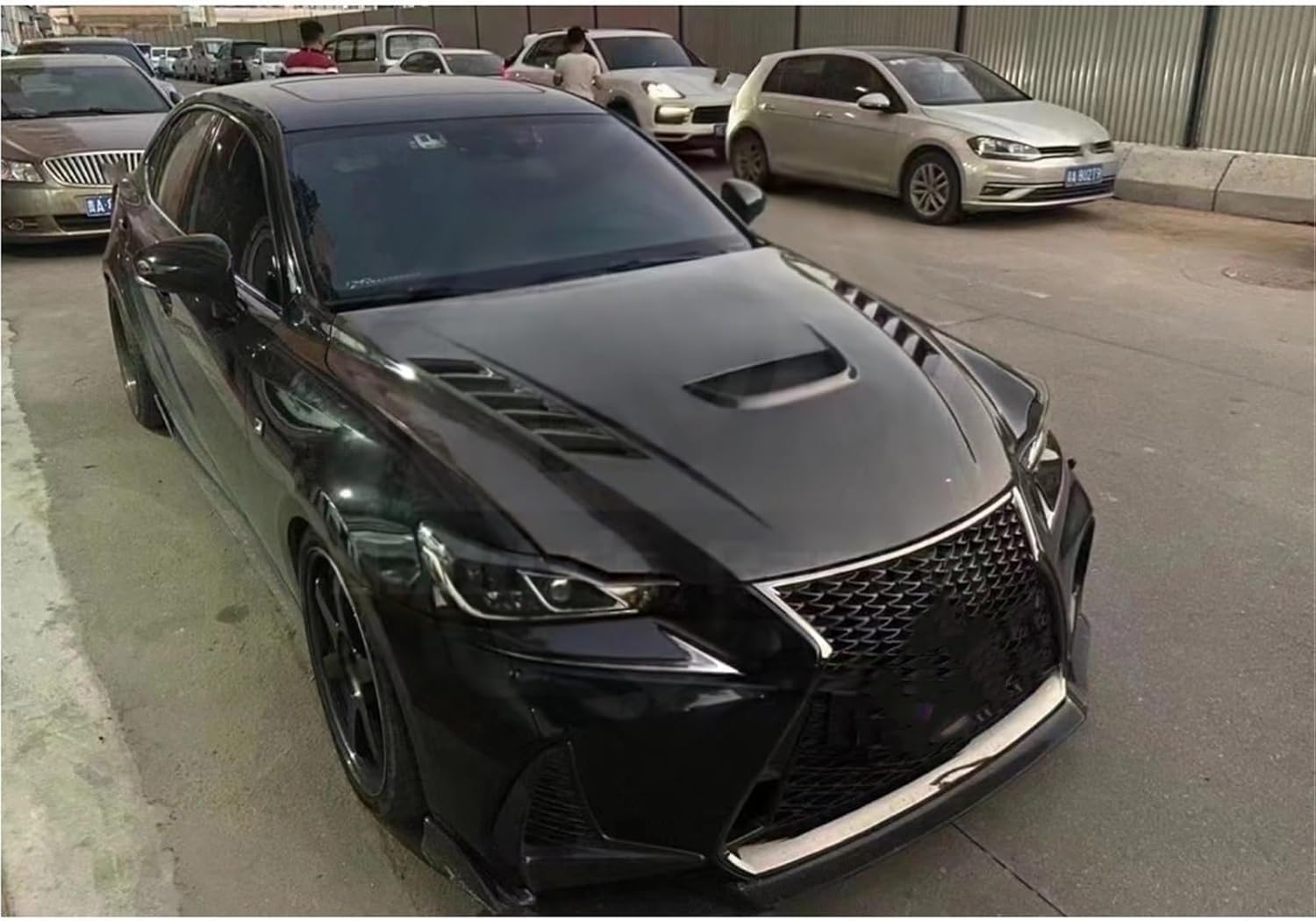Carbon Fiber Front Hood Bonnet Compatible With Lexus 2006-2012 IS300 IS250 Engine Cover Car Tuning