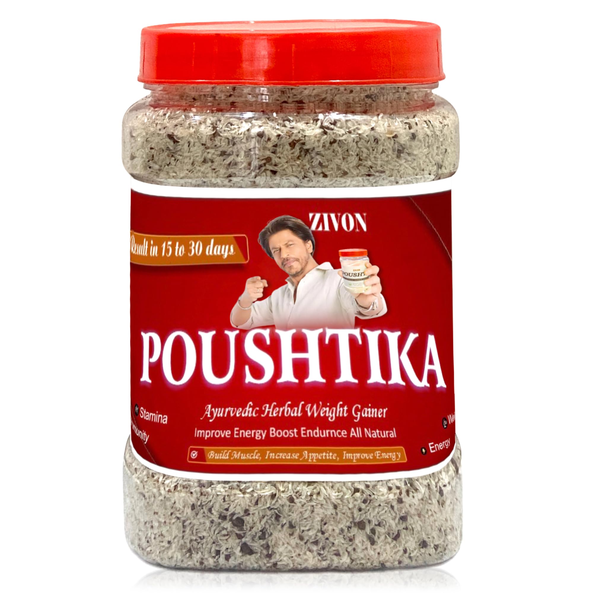 Zivon Poushtika Ayurvedic & Herbal Weight, Mass, Fat Gainer For Male & Female, 5-10 KG in 1 Month, Nutritional Supplement (B0DBZ9QD6S) Amazon Price History, Amazon Price Tracker