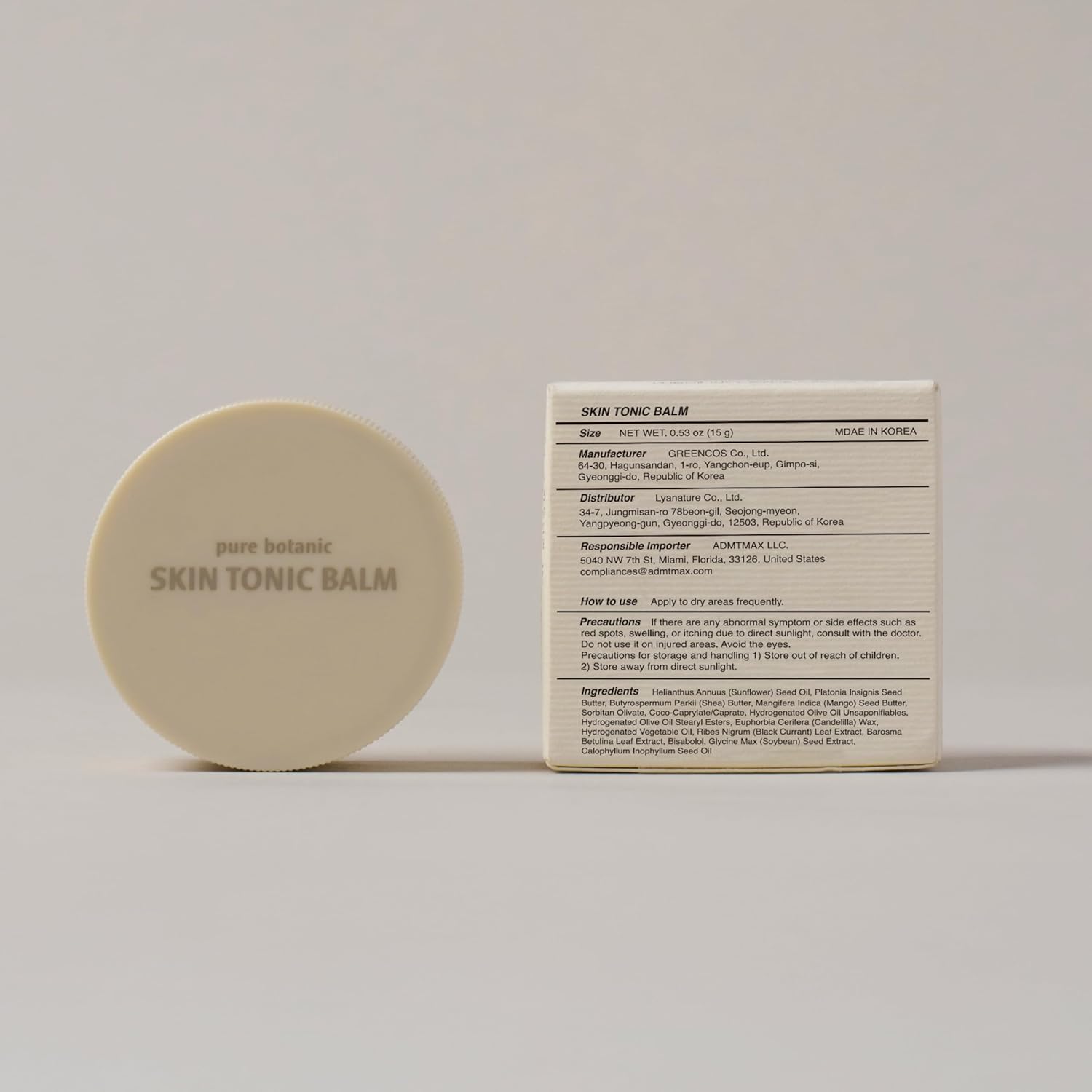 SKIN TONIC BALM – Organic Facial Balm with Shea Butter, Korean Face Moisturizer for Dry & Sensitive Skin, Deep Hydrating & Soothing Multi-Cream, Paraben-Free Skincare (0.53 oz / 15g) - Image 7