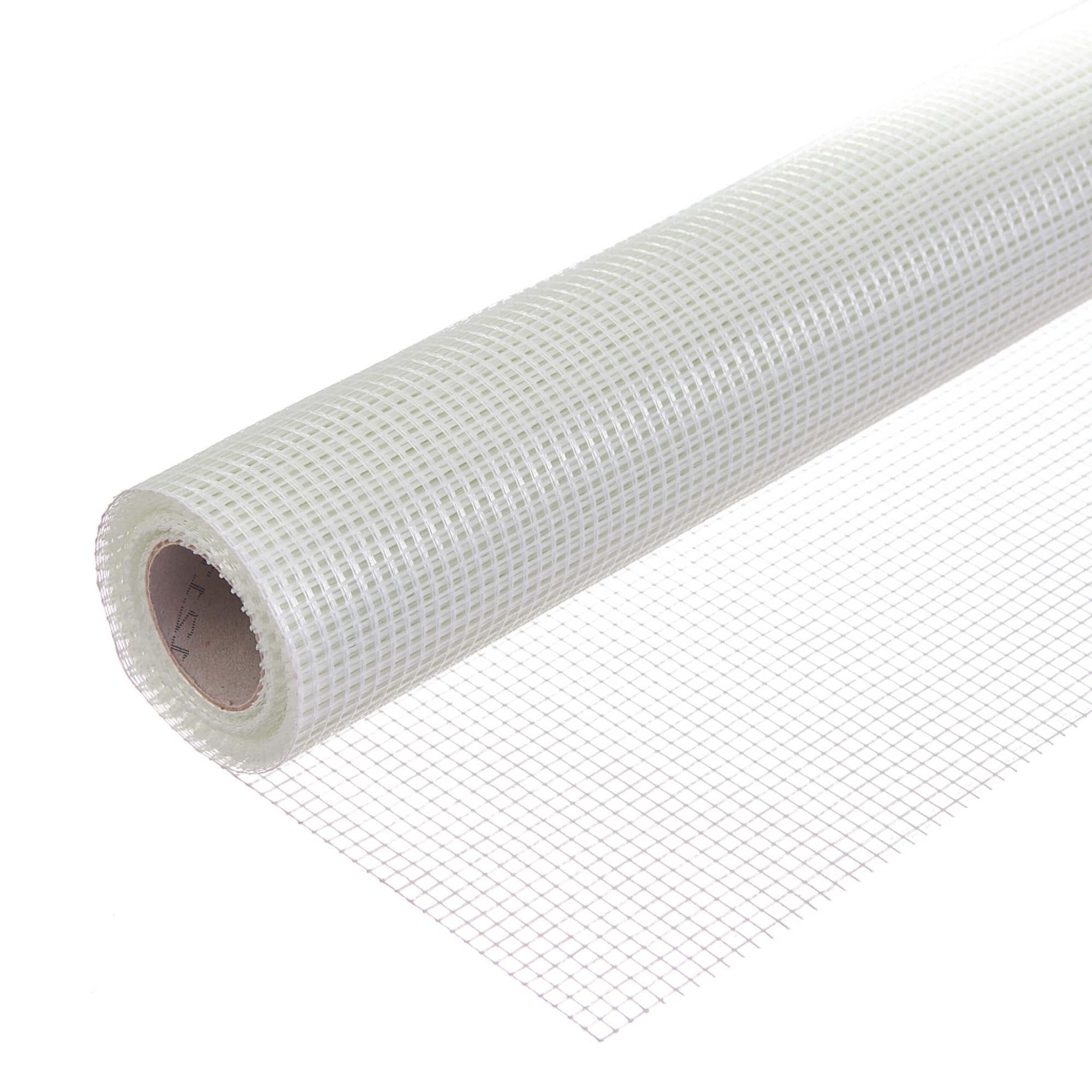 Dalsys Reinforcement Fabric 75 g/m², 5x5 mm 50m² (50m x 1m) Fiberglass Fabric, Interior Plaster, Interior wall Insulation