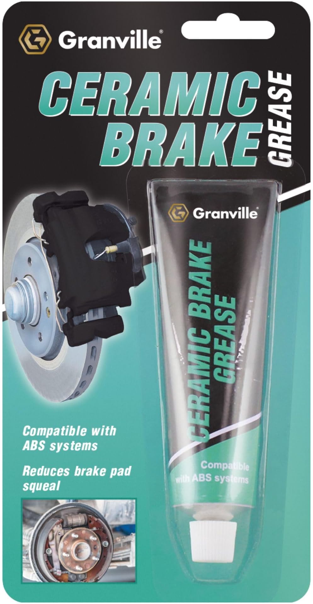 Granville Ceramic Brake Grease – 70g Tube | High-Performance Non-Conductive Brake Lubricant | Water-Resistant Premium Ceramic Anti-Seize Brake Grease