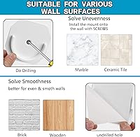 Vista 9 de Closet Rod - 30-50 Inches, No Drilling Closet Rod Extender Hanging - Matte Black Adjustable Clothes Hanging Bar, for Closet, Bathroom, Windows(with