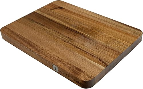 Swiss Diamond, Long Grain Acacia Wood Cutting Board, Heavy Duty Wooden Cutting B