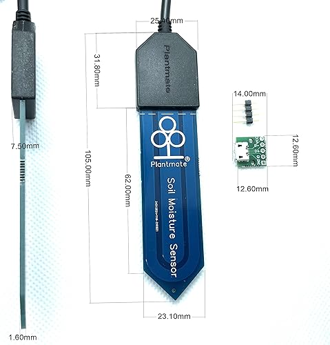 Miniatura 2 de Sensor capacitivo de humedad del suelo 3.3V compatible con Arduino (2-PAC)