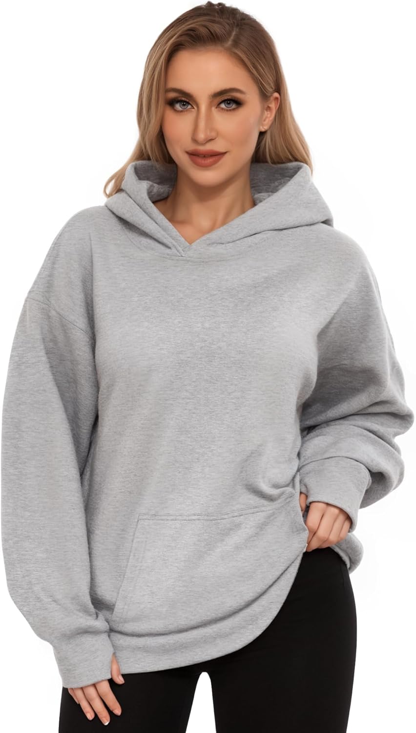 MANGOPOP Womens Hoodies Oversized Sweatshirts Long Sleeve Sweaters Pullover Winter Outfits for Women with Pocket - Image 2