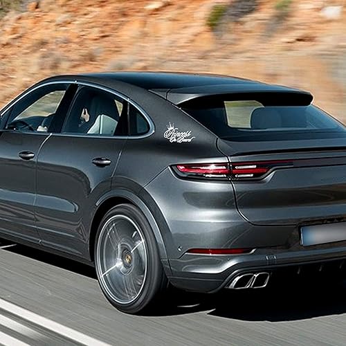 Miniatura 6 de TOMALL 2 calcomanías de princesa a bordo para ventana de automóvil, impermeables, autoadhesivas, coronas de princesa para decoración de auto,